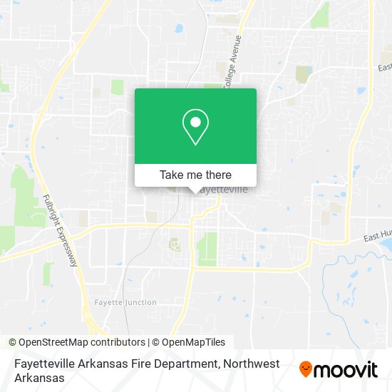 Fayetteville Arkansas Fire Department map