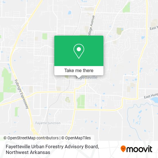 Fayetteville Urban Forestry Advisory Board map