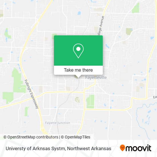 Universty of Arknsas Systm map