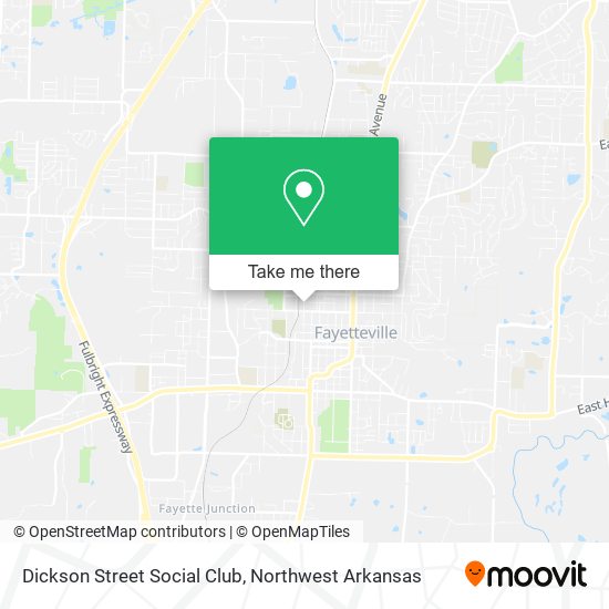 Dickson Street Social Club map