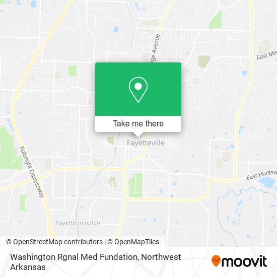 Washington Rgnal Med Fundation map