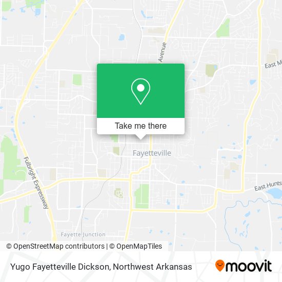 Mapa de Yugo Fayetteville Dickson