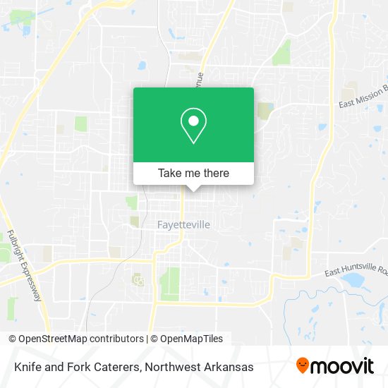 Knife and Fork Caterers map
