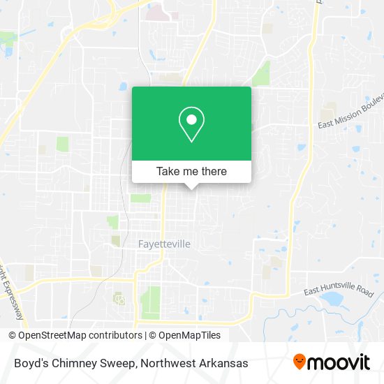 Boyd's Chimney Sweep map