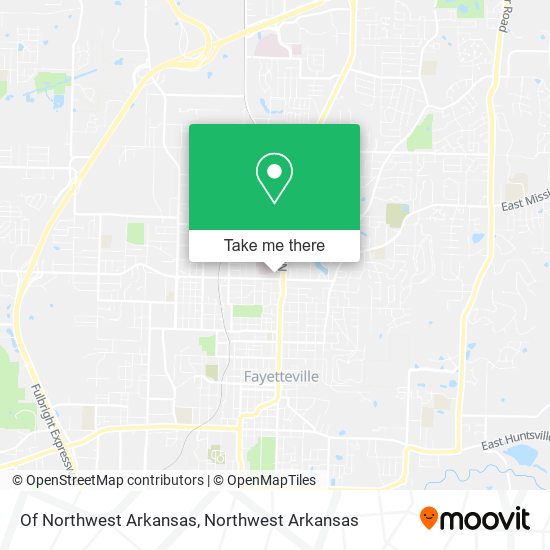 Of Northwest Arkansas map