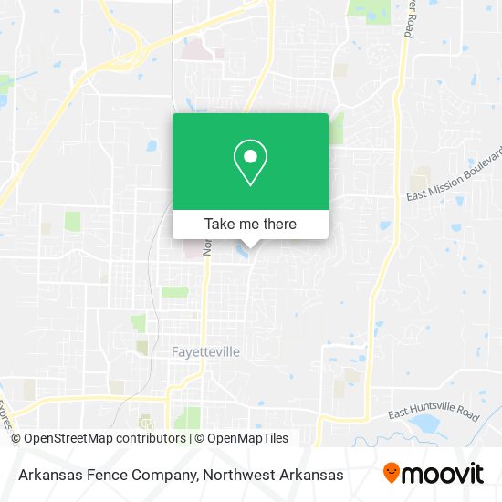 Mapa de Arkansas Fence Company