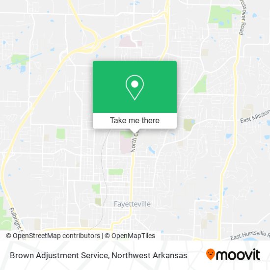 Brown Adjustment Service map