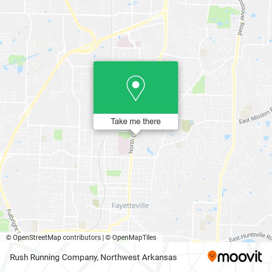 Rush Running Company map