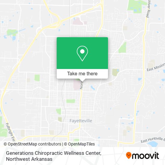 Mapa de Generations Chiropractic Wellness Center
