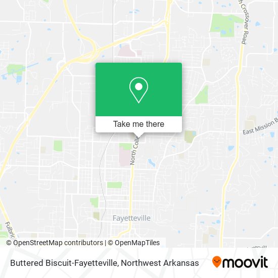 Buttered Biscuit-Fayetteville map