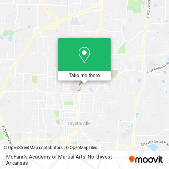 McFann's Academy of Martial Arts map