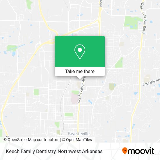 Keech Family Dentistry map