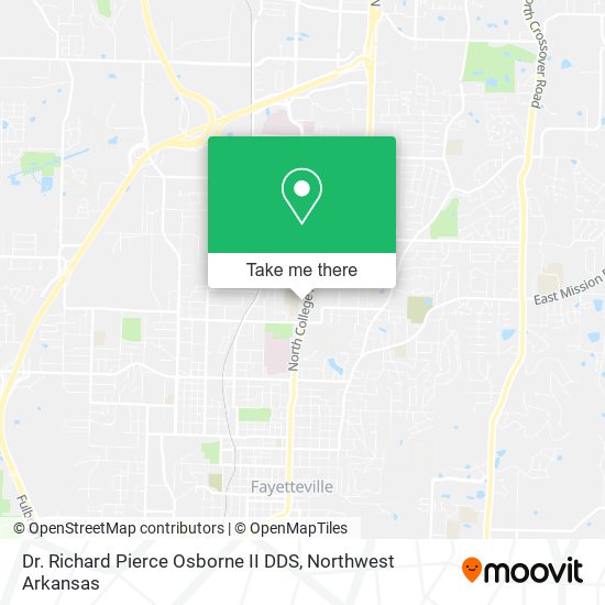 Dr. Richard Pierce Osborne II DDS map
