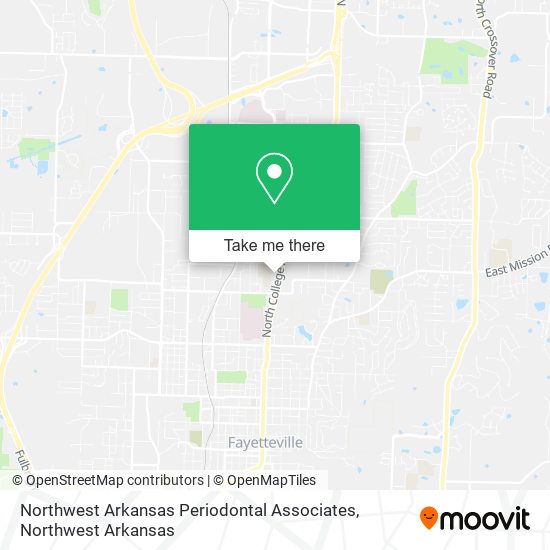 Northwest Arkansas Periodontal Associates map