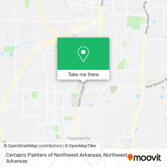 Certapro Painters of Northwest Arkansas map