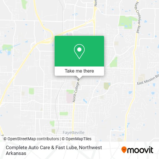 Mapa de Complete Auto Care & Fast Lube