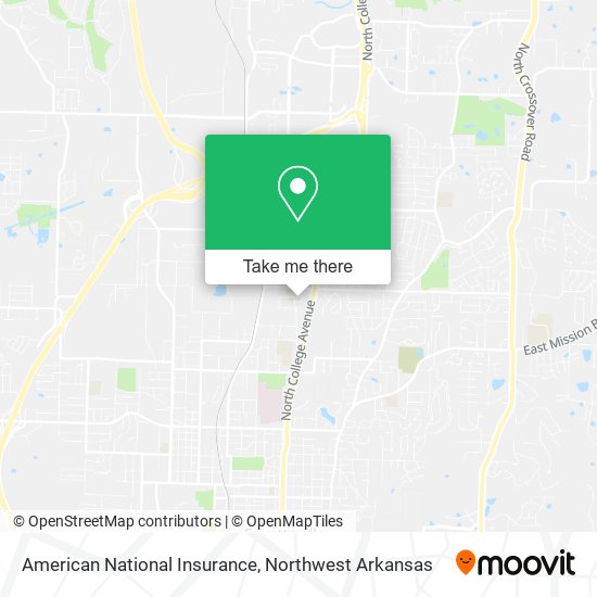 Mapa de American National Insurance
