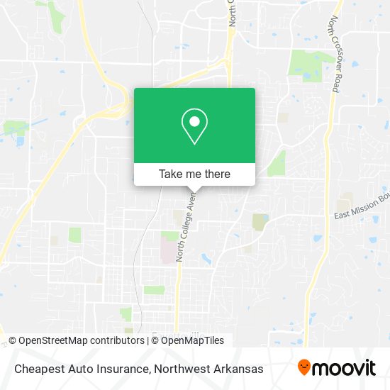 Cheapest Auto Insurance map