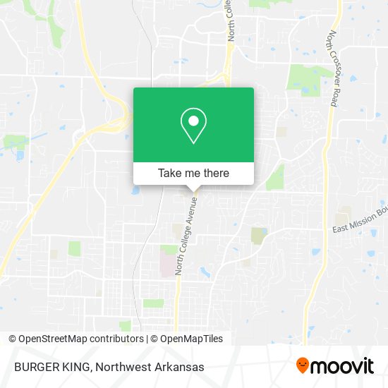Mapa de BURGER KING