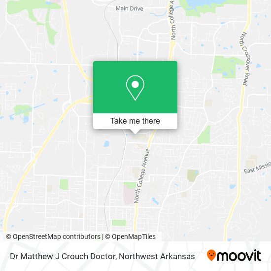 Dr Matthew J Crouch Doctor map