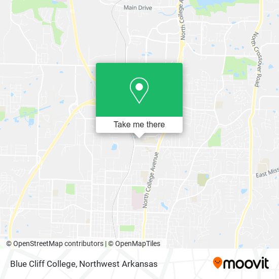 Blue Cliff College map