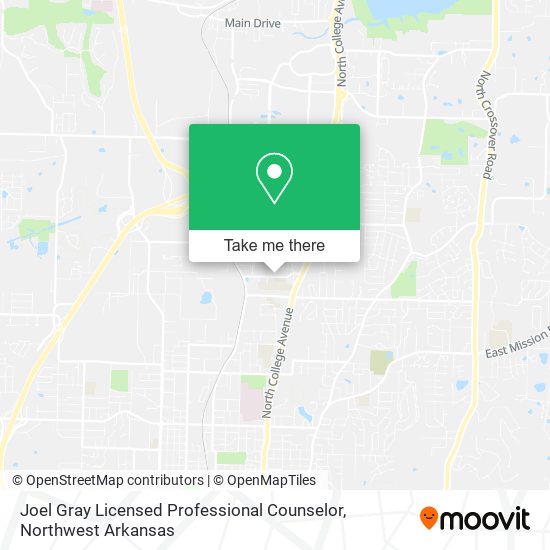 Joel Gray Licensed Professional Counselor map