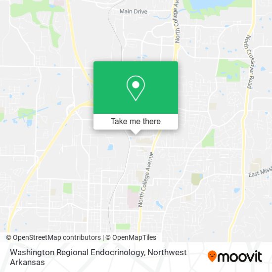 Mapa de Washington Regional Endocrinology