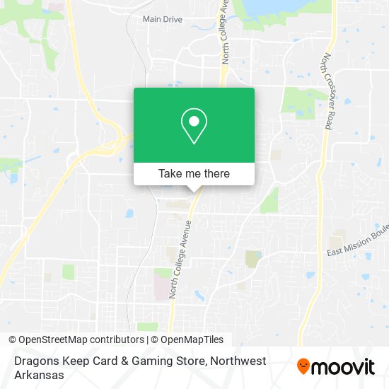 Dragons Keep Card & Gaming Store map
