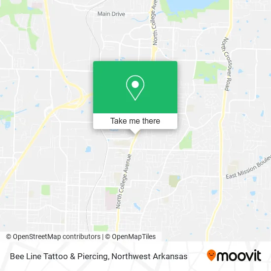 Bee Line Tattoo & Piercing map