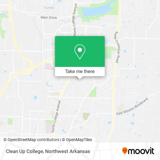 Clean Up College map