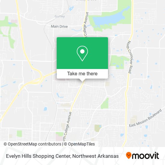 Mapa de Evelyn Hills Shopping Center