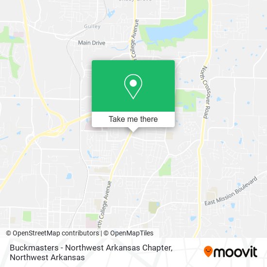 Buckmasters - Northwest Arkansas Chapter map