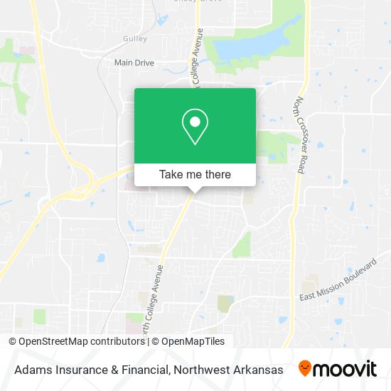 Mapa de Adams Insurance & Financial