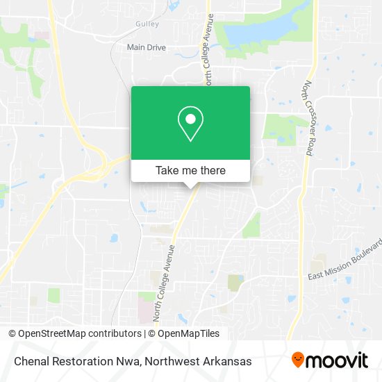 Mapa de Chenal Restoration Nwa