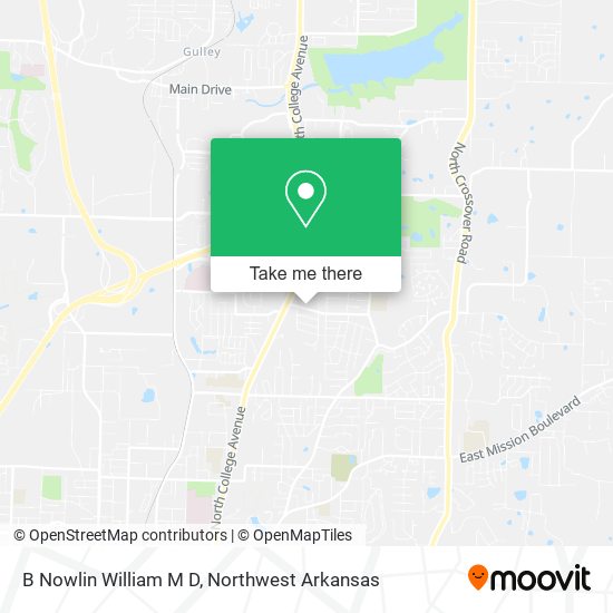 B Nowlin William M D map