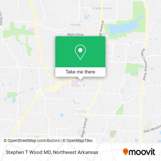 Stephen T Wood MD map