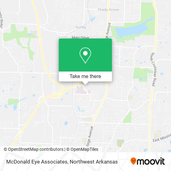 McDonald Eye Associates map