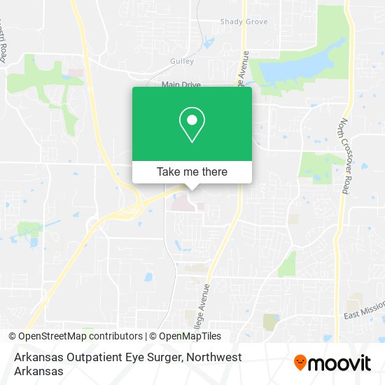 Mapa de Arkansas Outpatient Eye Surger