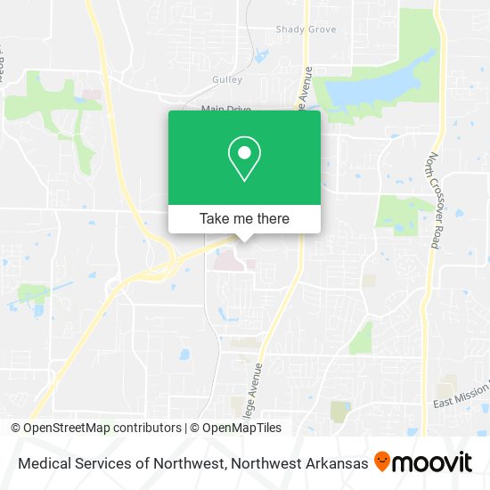 Medical Services of Northwest map