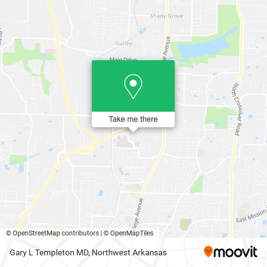 Gary L Templeton MD map