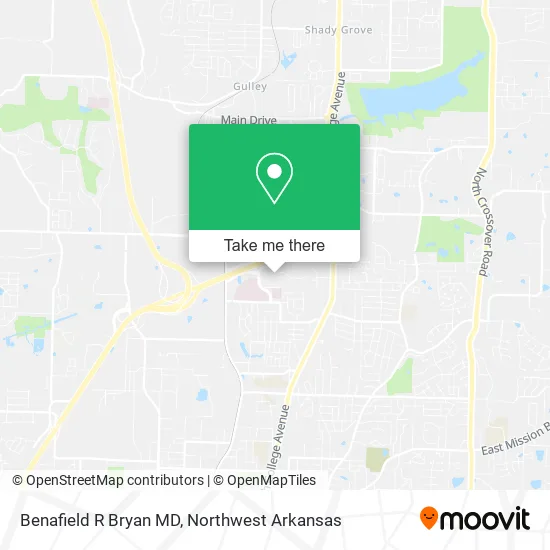 Benafield R Bryan MD map