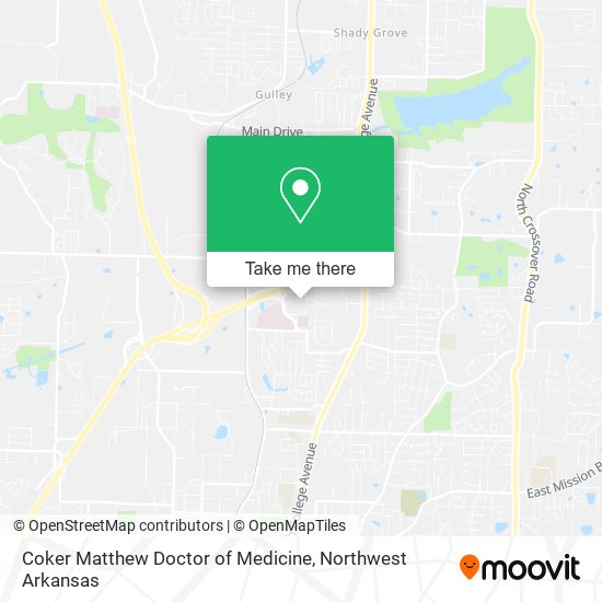 Coker Matthew Doctor of Medicine map