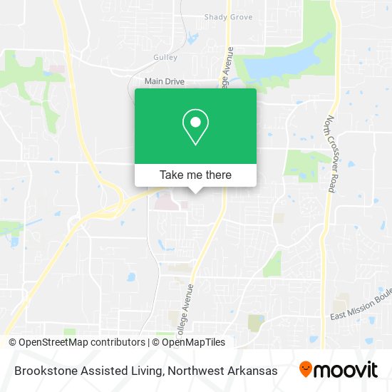 Brookstone Assisted Living map