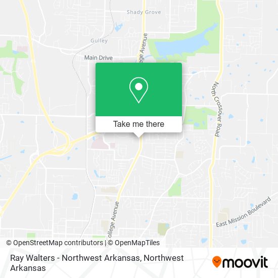 Ray Walters - Northwest Arkansas map