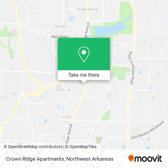 Crown Ridge Apartments map
