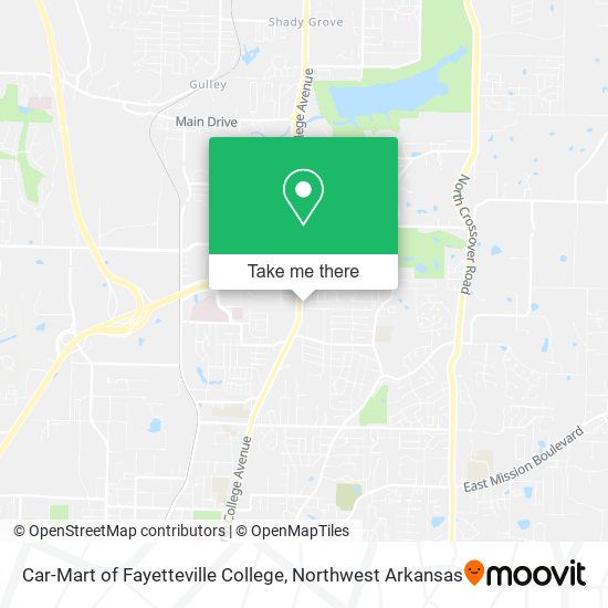 Mapa de Car-Mart of Fayetteville College