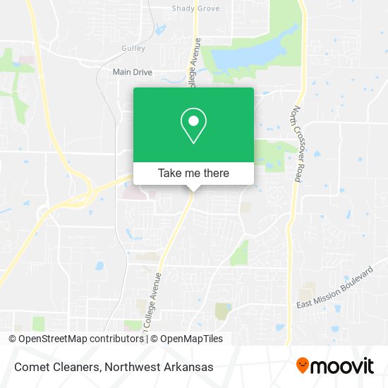 Comet Cleaners map