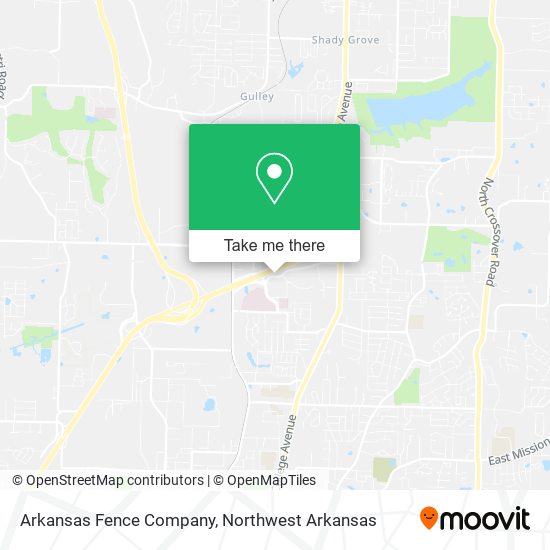 Mapa de Arkansas Fence Company