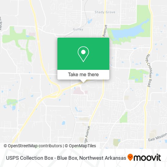 USPS Collection Box - Blue Box map