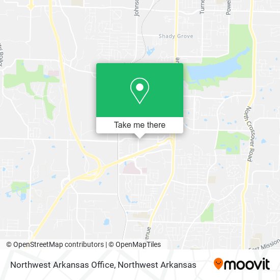 Mapa de Northwest Arkansas Office